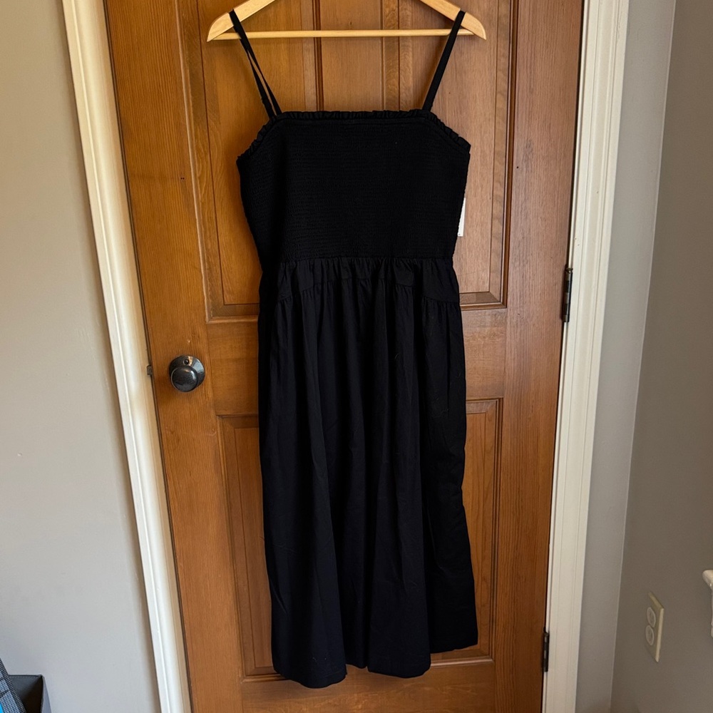 Old Navy Black Midi Dress